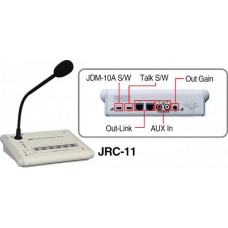 JRC-11, настольная микрофонная станция с селектором зон