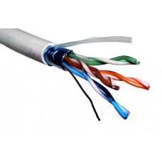 Кабель FTP 2PR  5cat-2*2*0.53,  для внешней проводки 2-х парный экранированный кабель