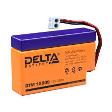 Аккумулятор DELTA DTM 12008 (12V-  0,8Ah)